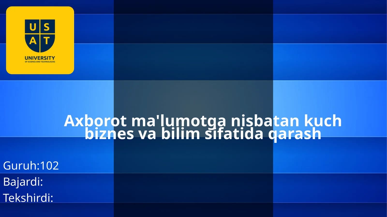 Axborotma'lumotganisbatankuchbiznesvabilimsifatidaqarash