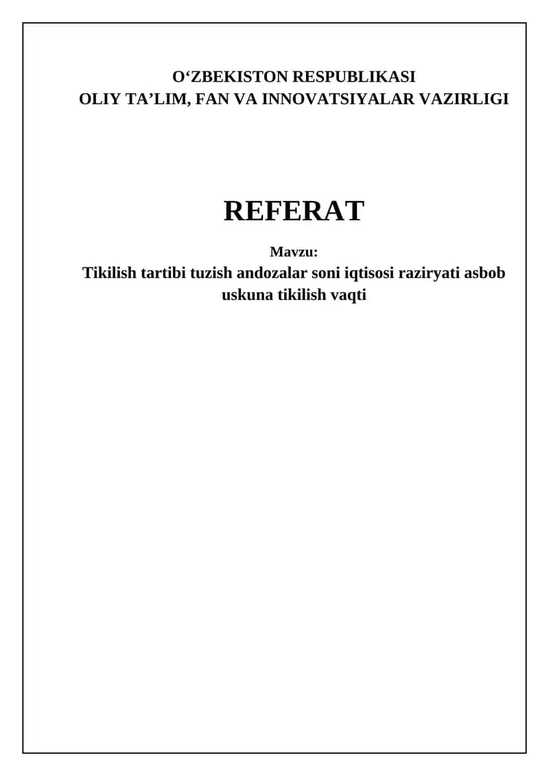 Tikuv ketma-ketligining asoslari va naqsh raqami
