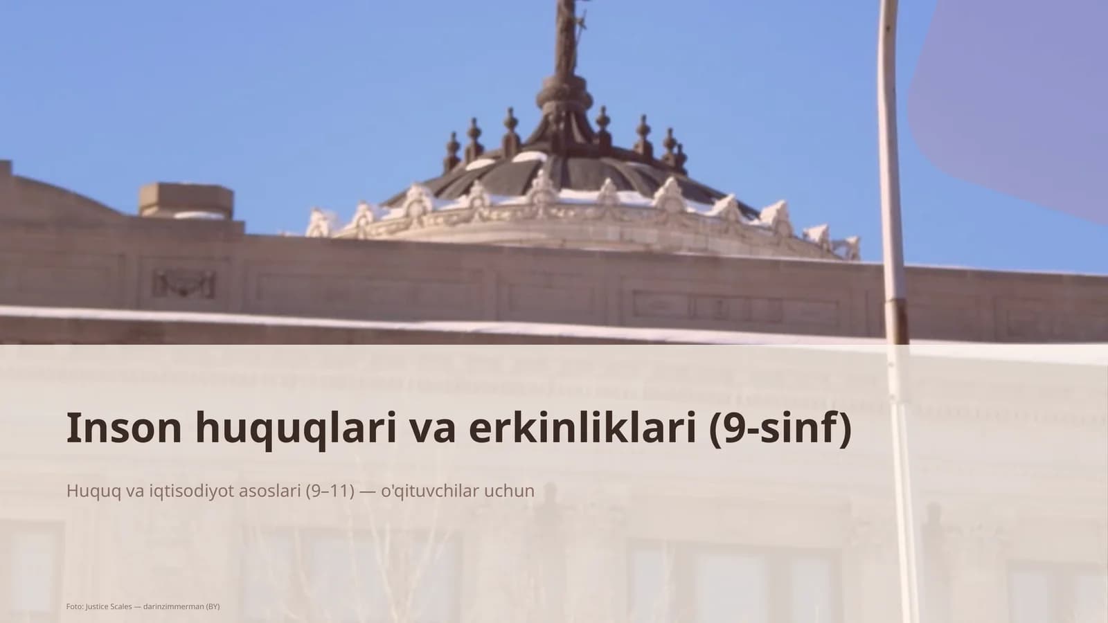 Huquq va iqtisodiyot asoslari (9–11)