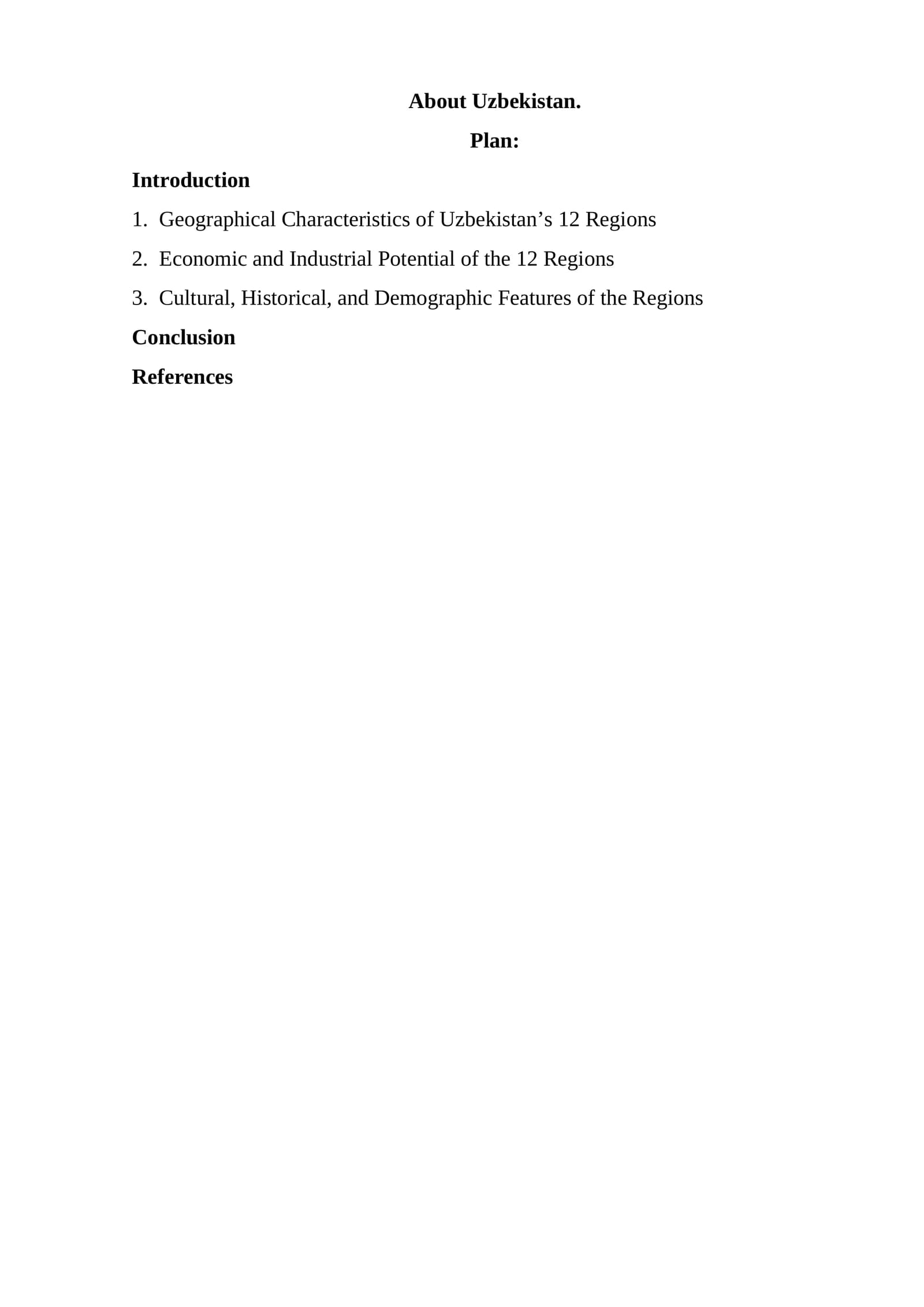 About Uzbekistan