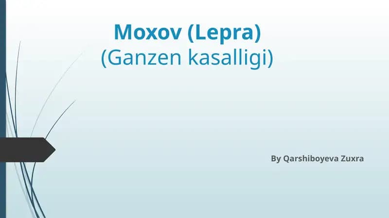 Moxov(Lepra)(Ganzenkasalligi)