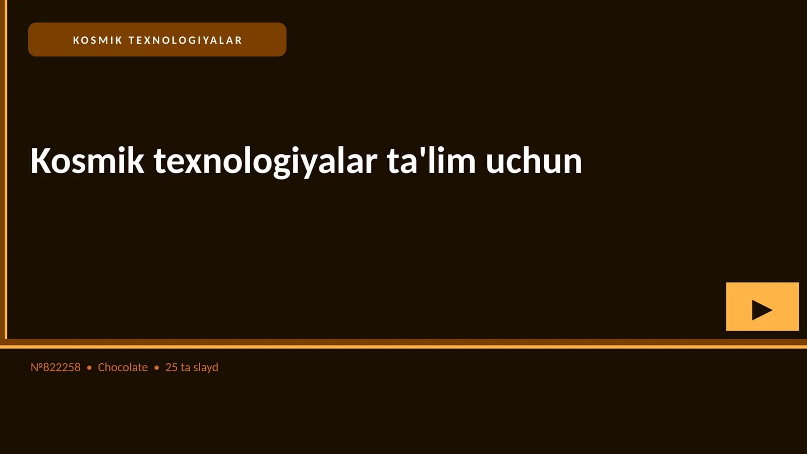 Kosmik Texnologiyalar Ta'lim Uchun