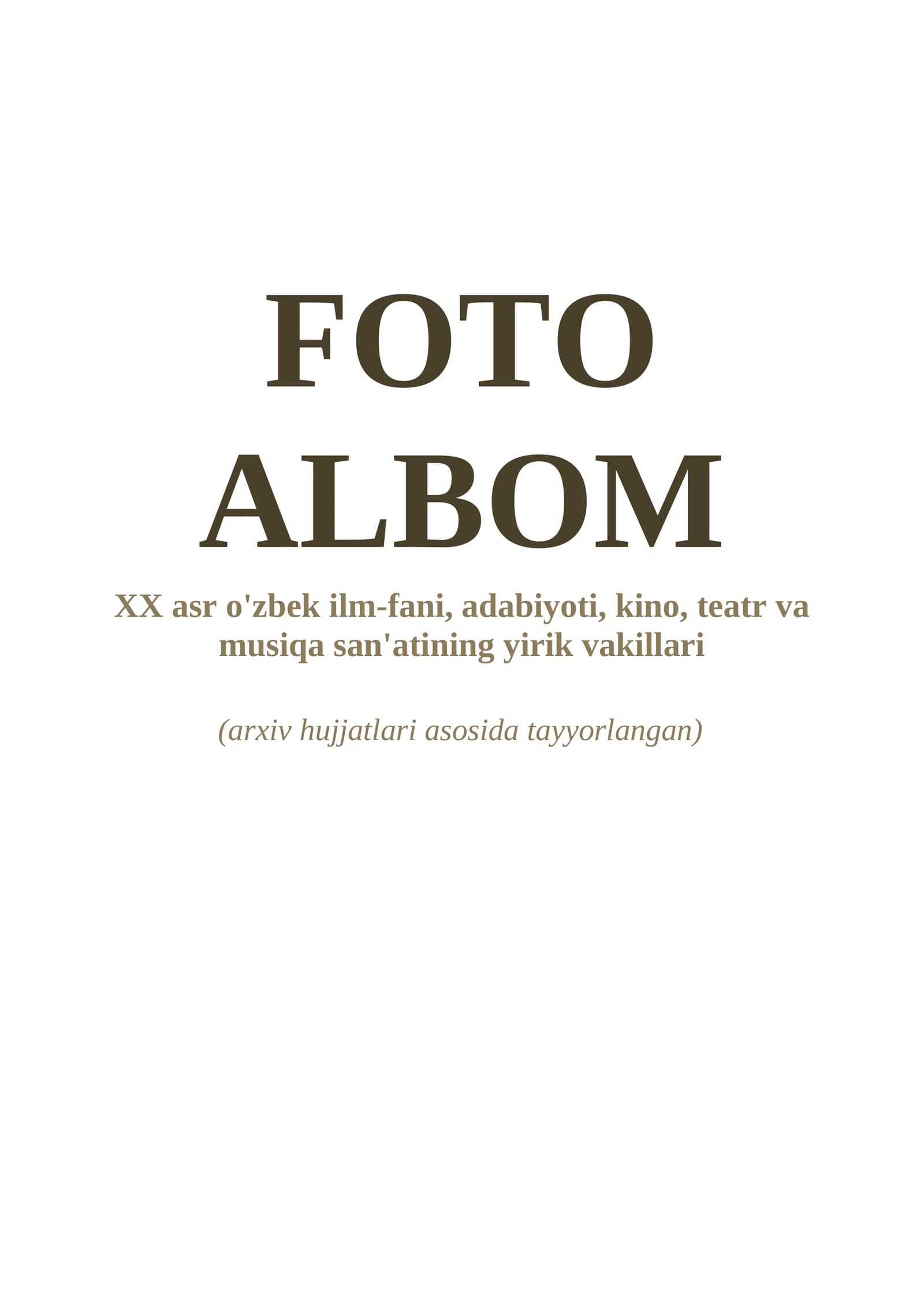 FOTO ALBOM