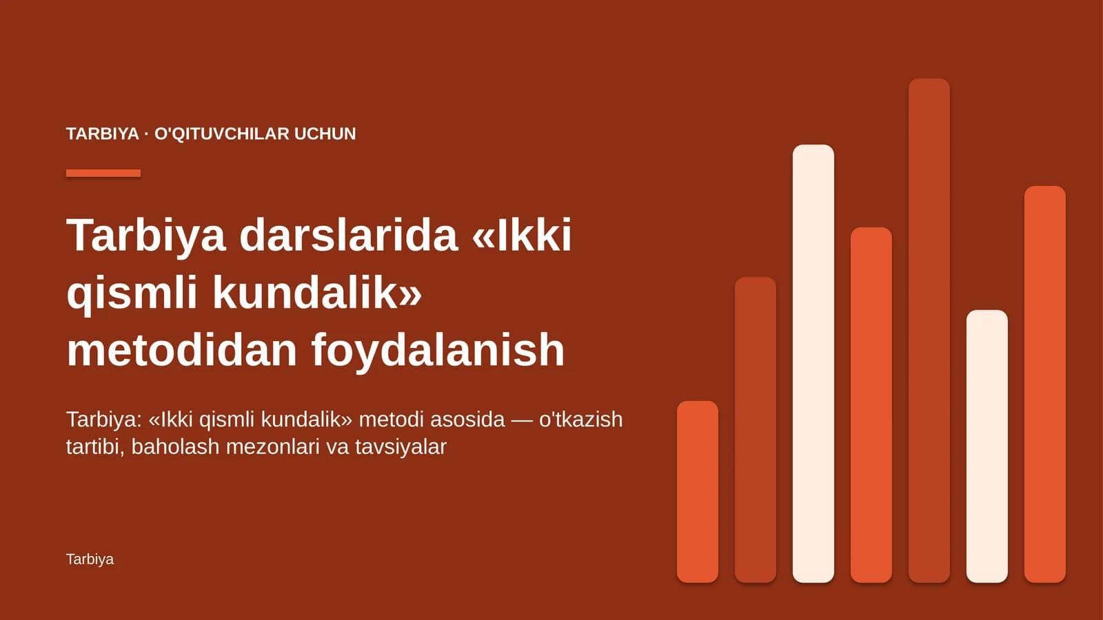 tarbiya darslarida ikki qismli kundalik metodidan foydalanish 3097