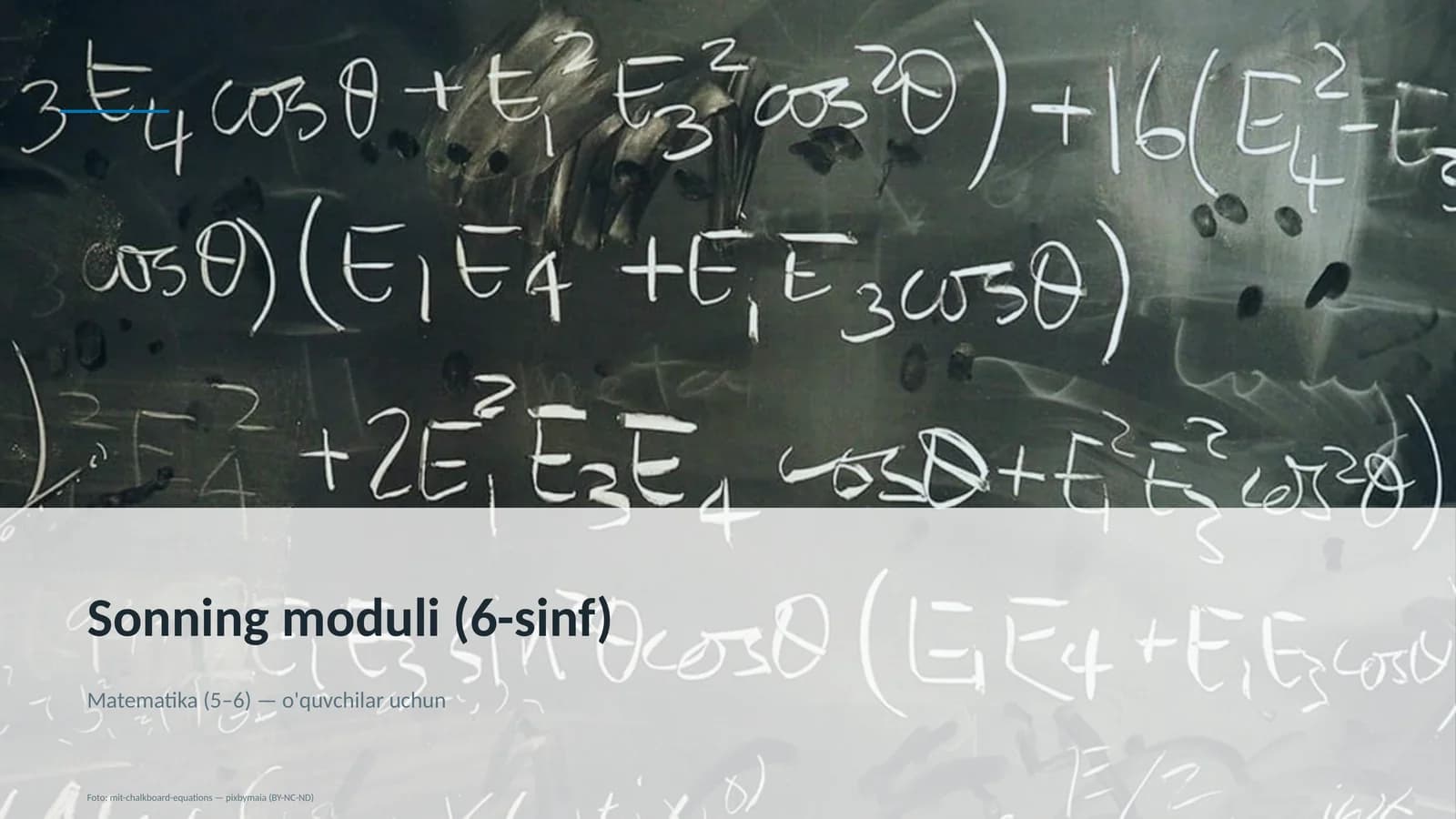 Sonning moduli (6-sinf)