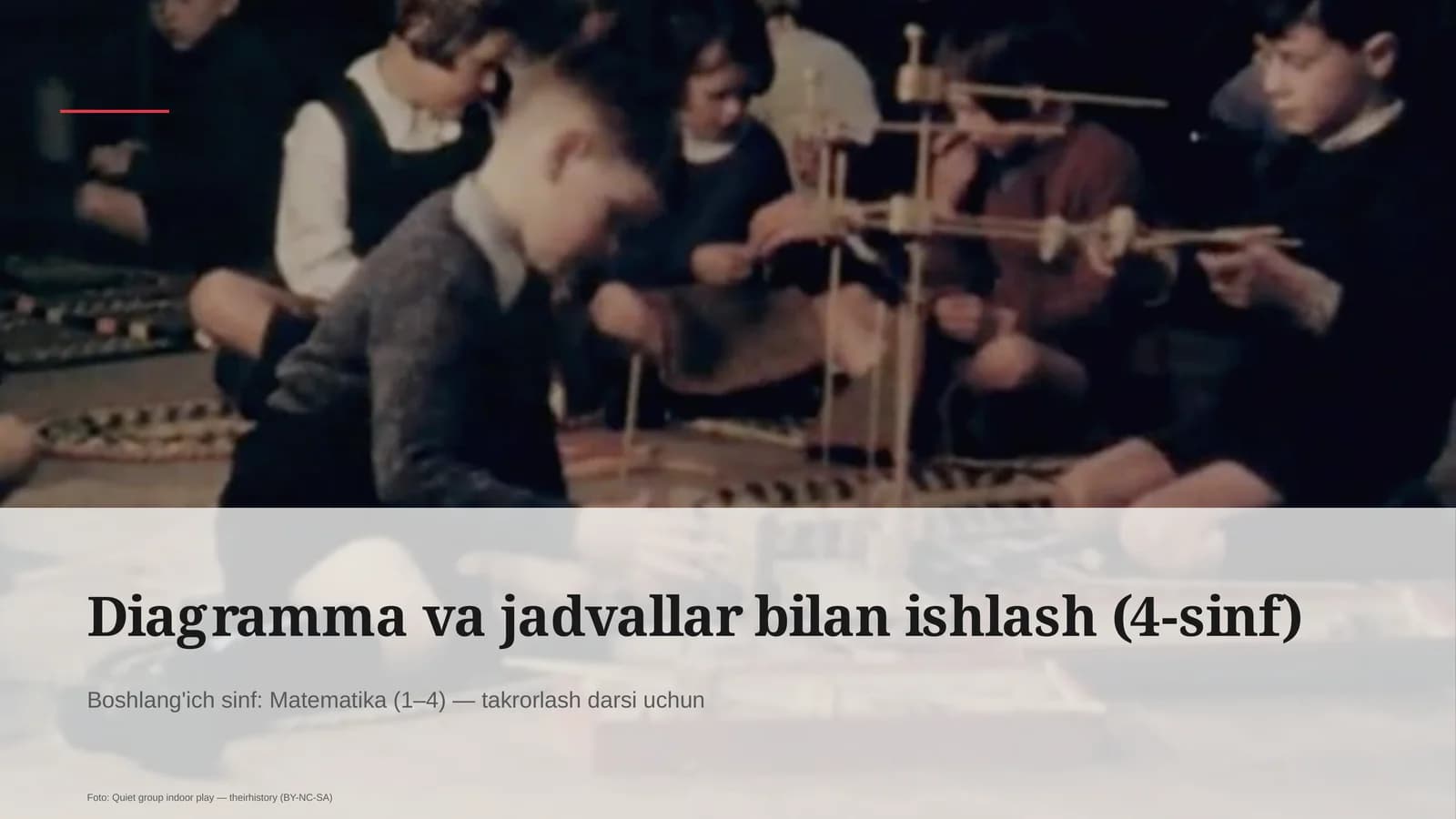Diagramma va jadvallar bilan ishlash (4-sinf)