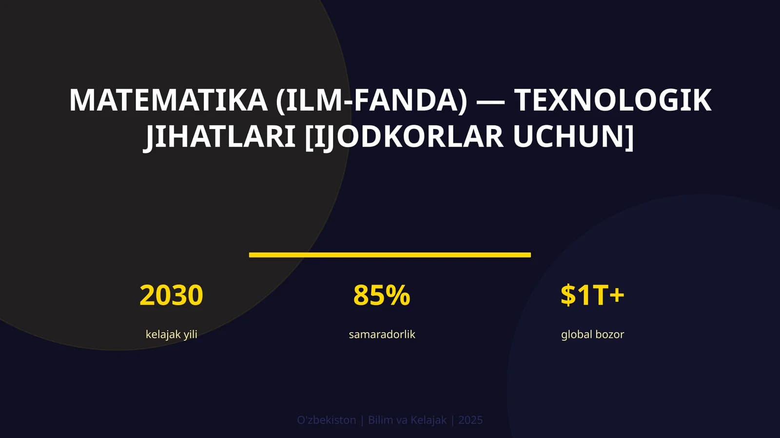 Matematika (ilm-fanda) — texnologik jihatlari [ijodkorlar uchun]