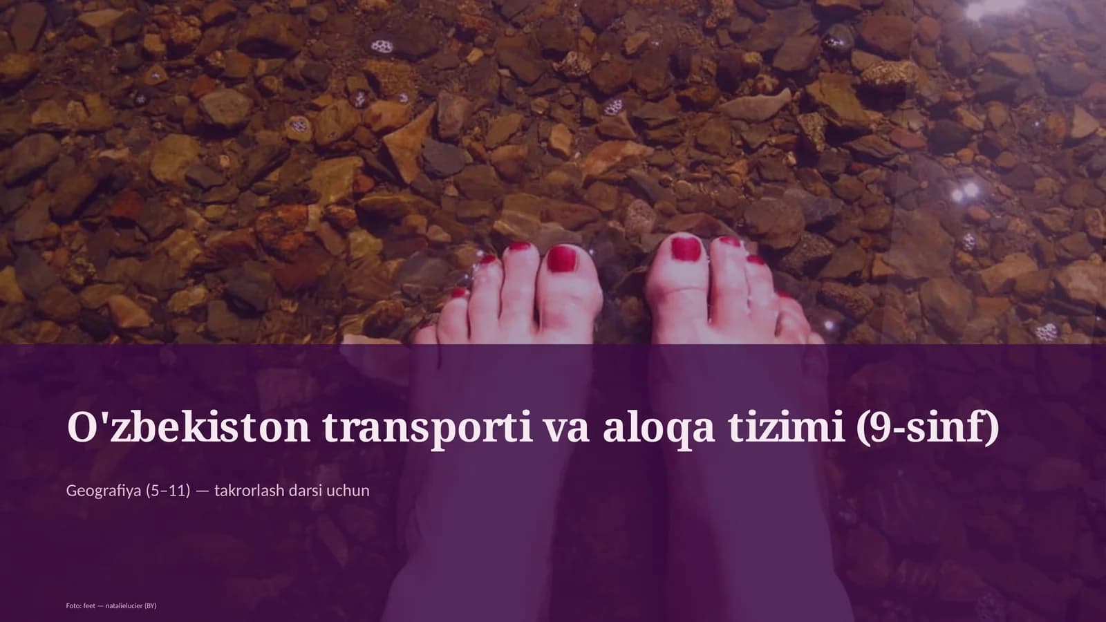 O'zbekiston transporti va aloqa tizimi (9-sinf)