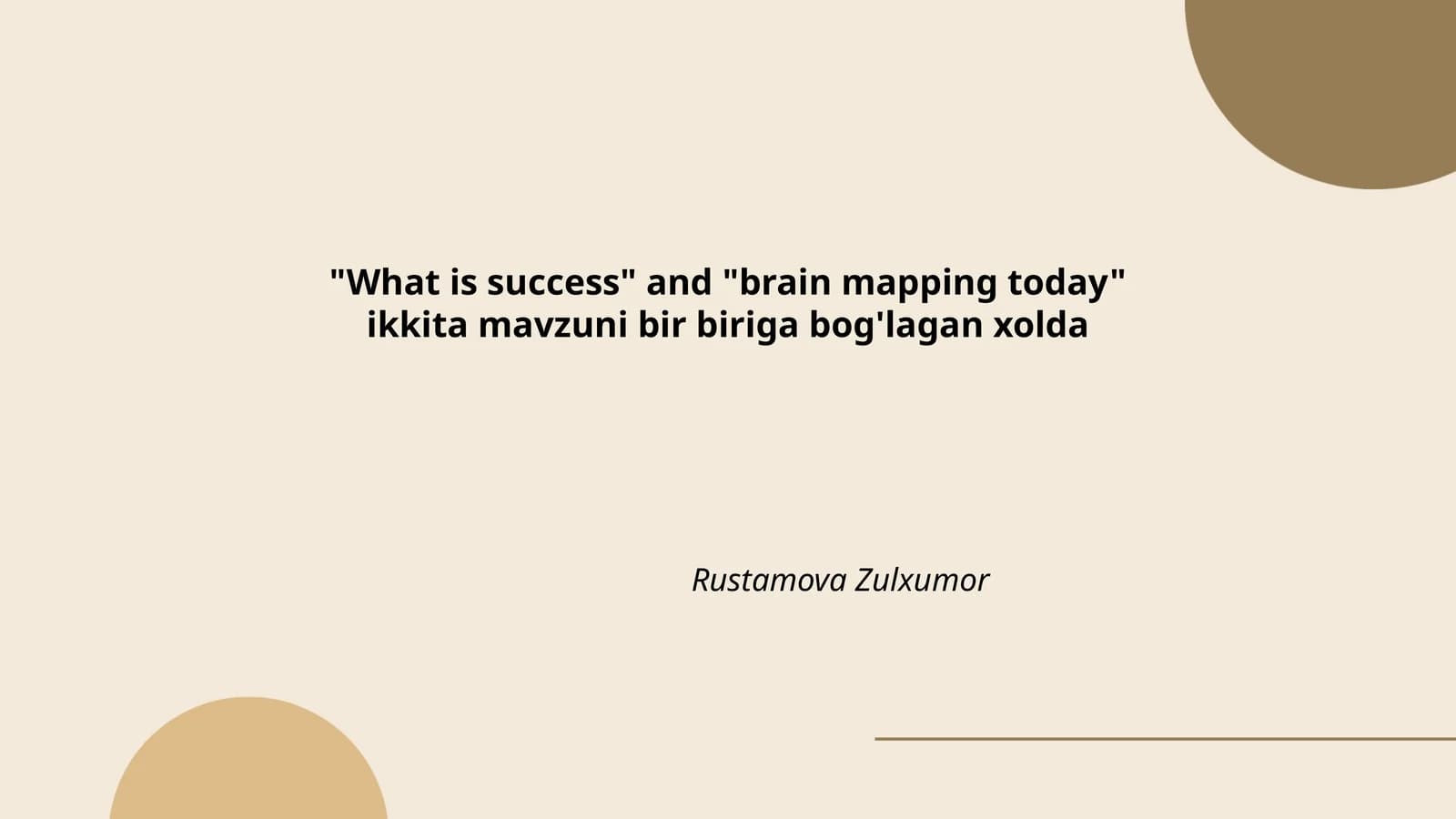 Brain mapping today