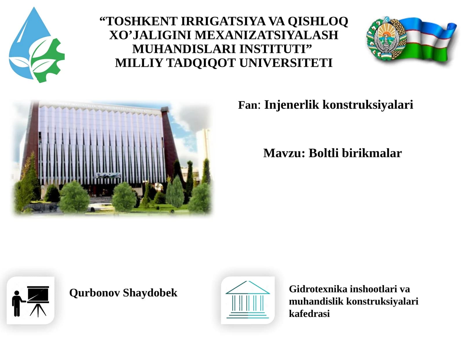 Ikkiva undan ortiq elementlar boltlibirikmalar