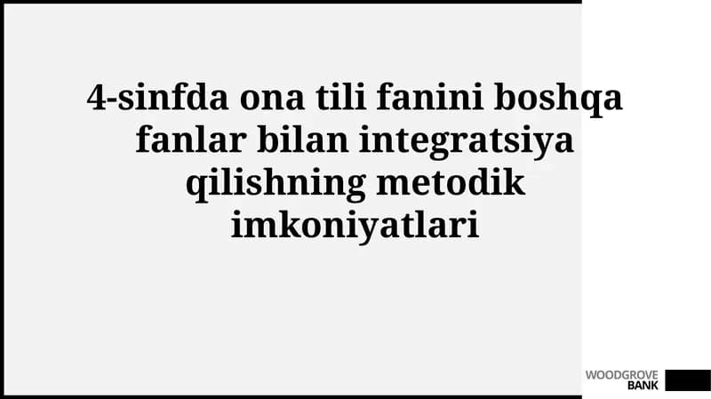 Jahon adabiyoti bilan integratsiya