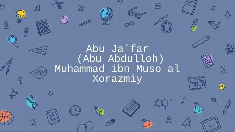 Muhammad al-Xorazmiy