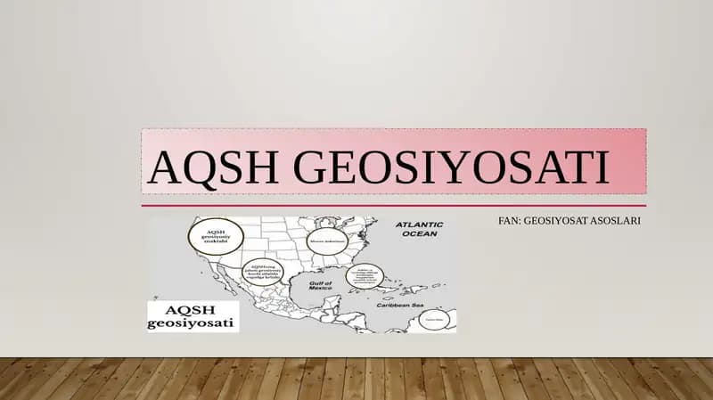 AQSh geosiyosati