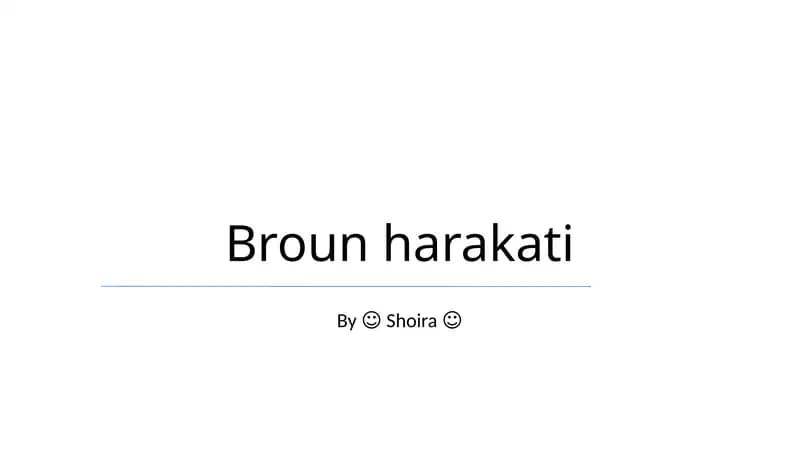 Brown harakati