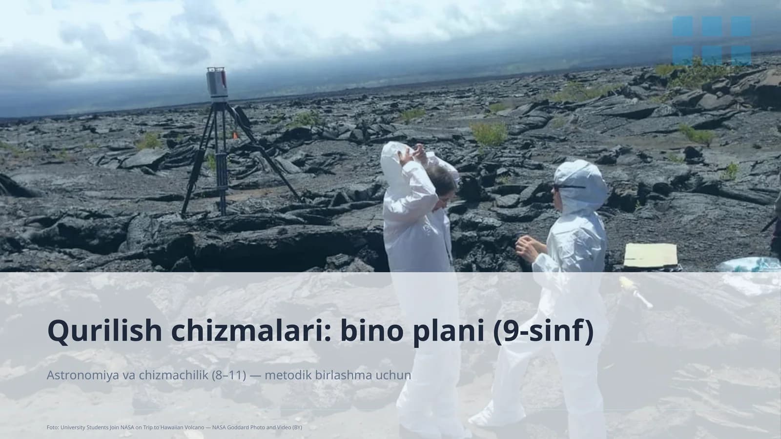 Qurilish chizmalari: bino plani (9-sinf)