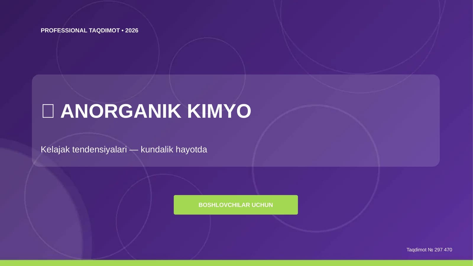 ANORGANIK KIMYO