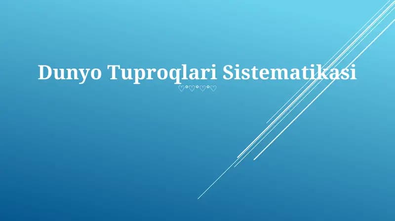 Dunyo Tuproqlari Sistematikasi