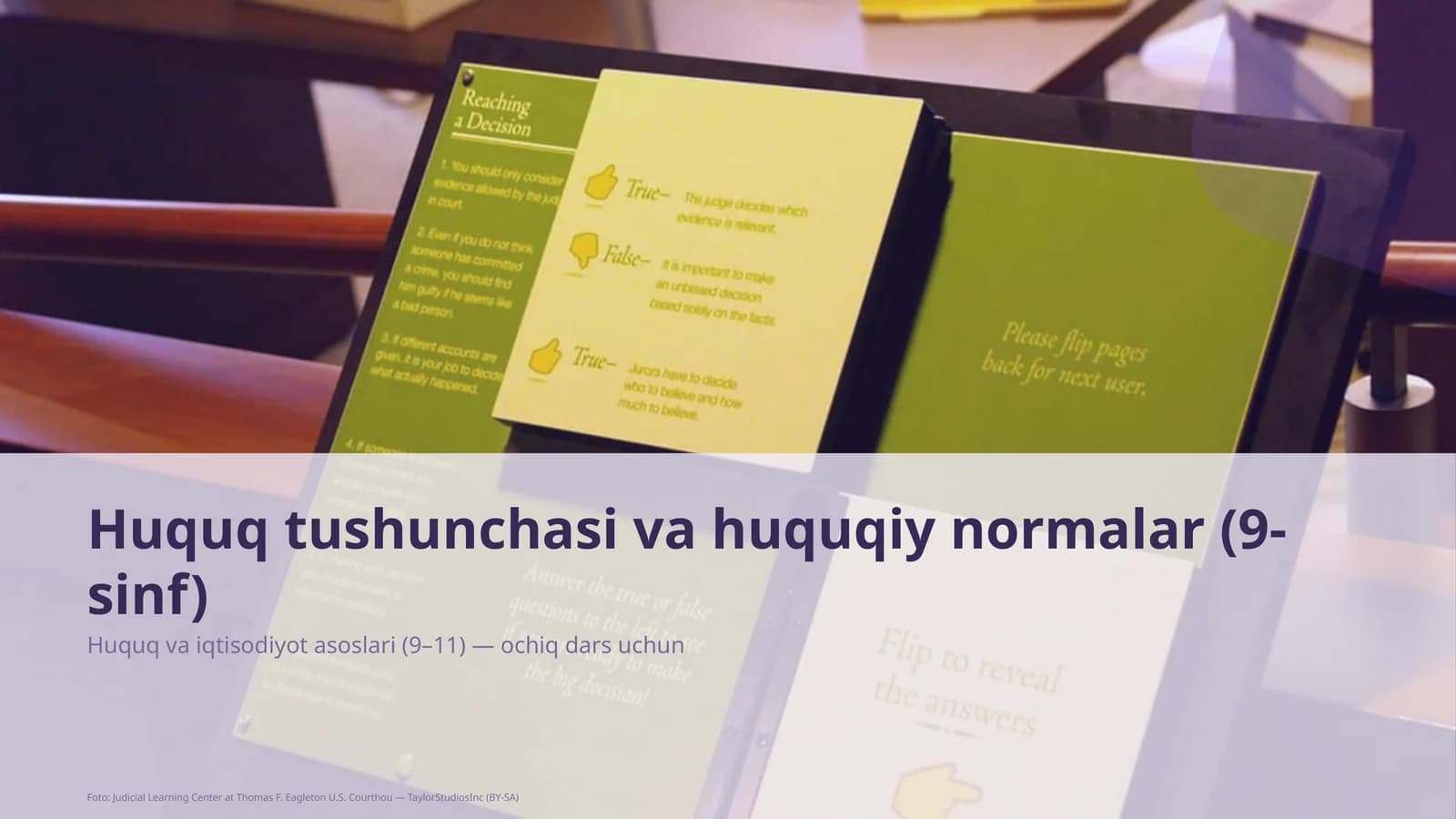 Huquq va iqtisodiyot asoslari (9–11)