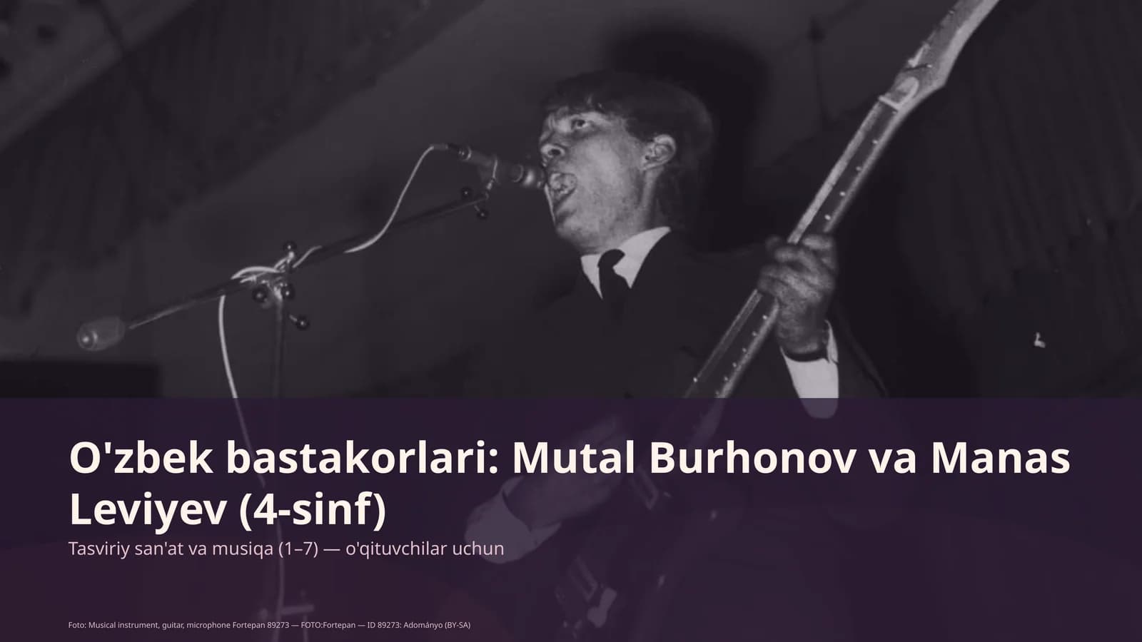 O'zbek bastakorlari: Mutal Burhonov va Manas Leviyev (4-sinf)