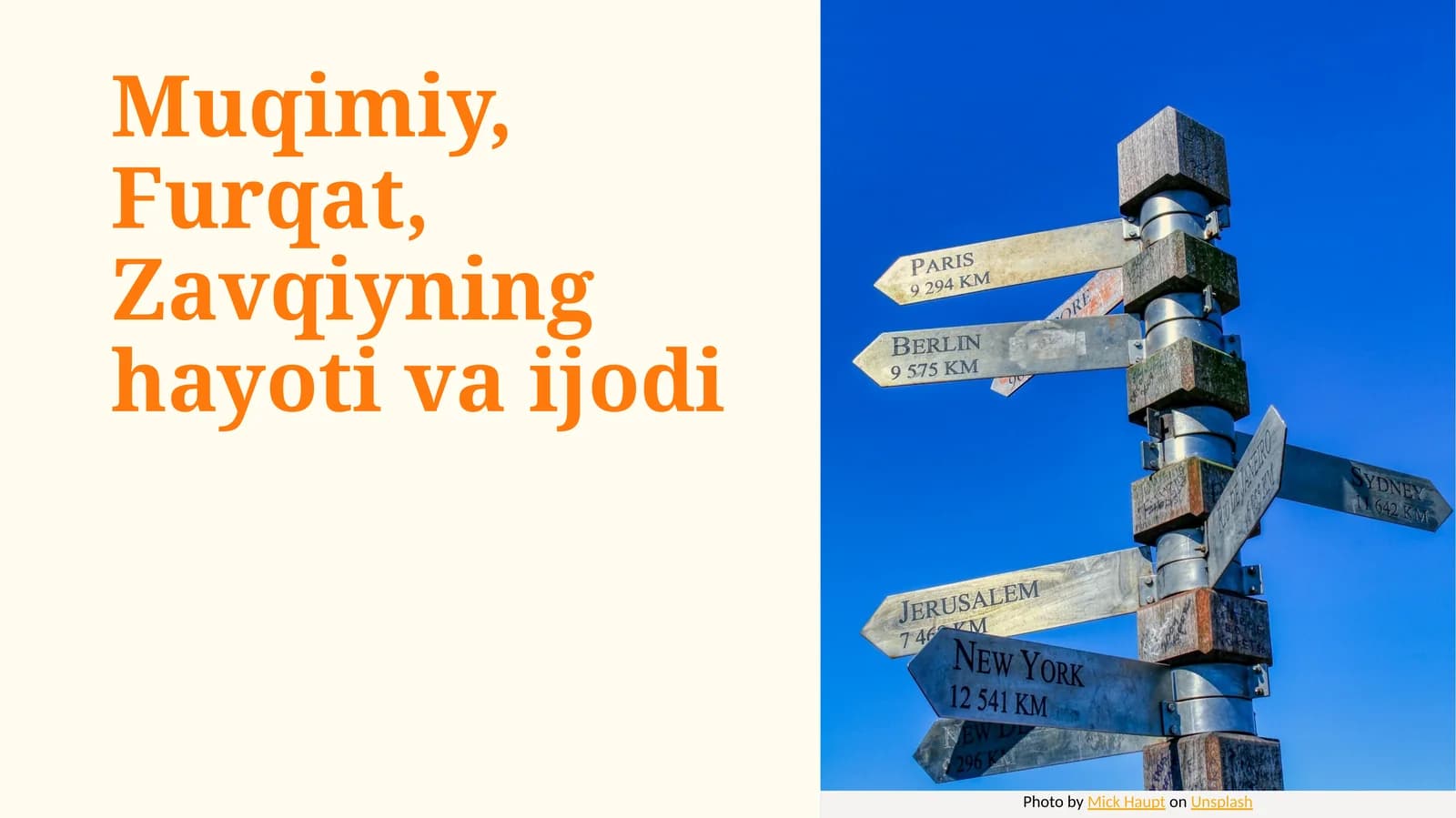 Muqimiy, Furqat, Zavqiyning hayoti va ijodi