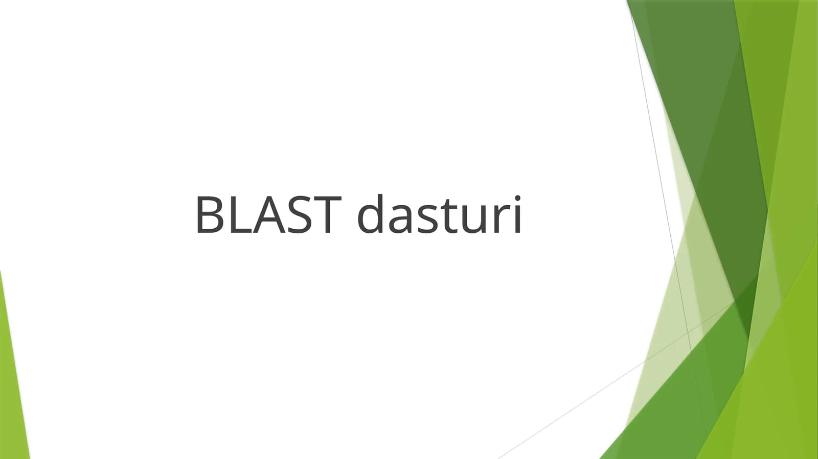 BLAST dasturi