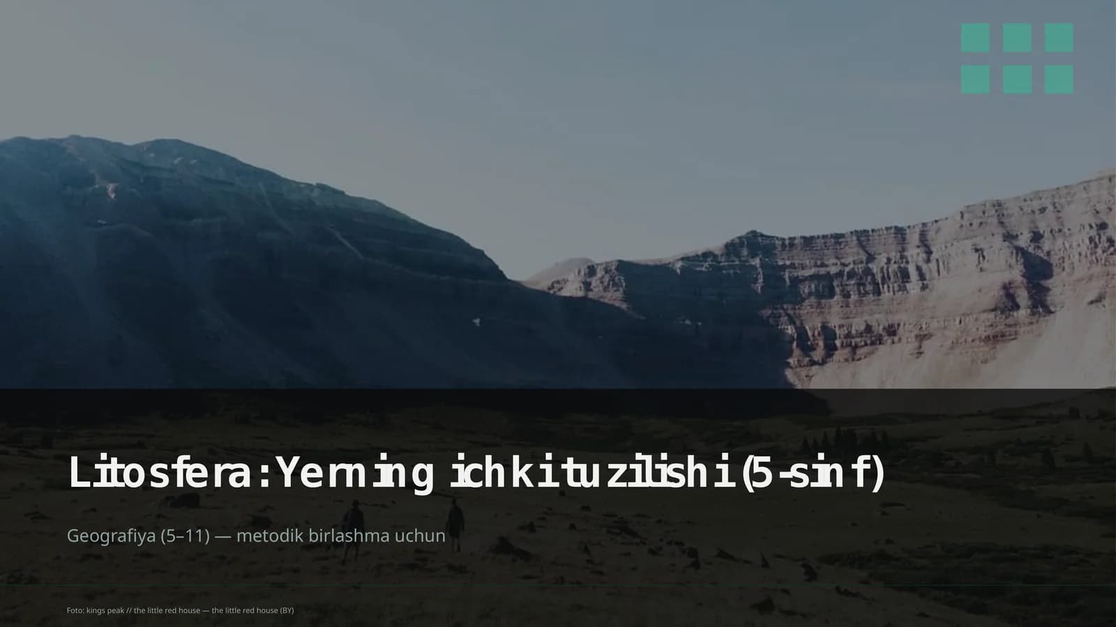 Litosfera: Yerning ichki tuzilishi (5-sinf)