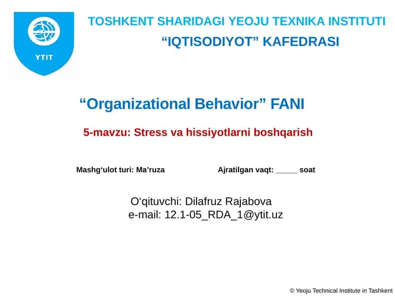 Stressvahissiyotlarniboshqarish