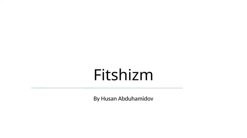 Fitshizm