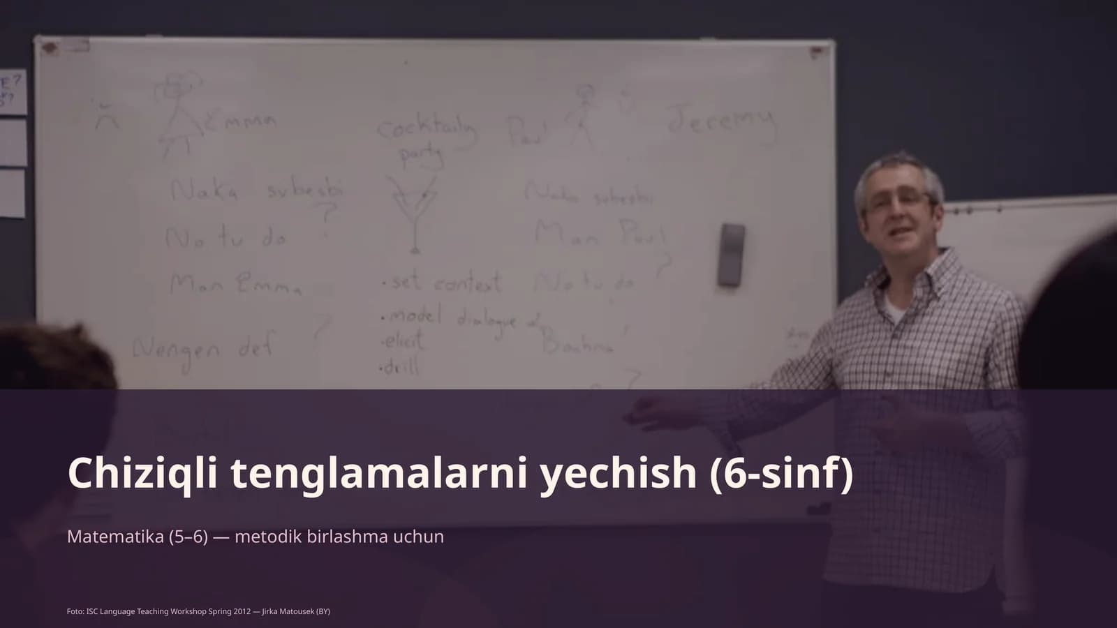 Chiziqli tenglamalarni yechish (6-sinf) Matematika (5-6) — metodik birlashma uchun
