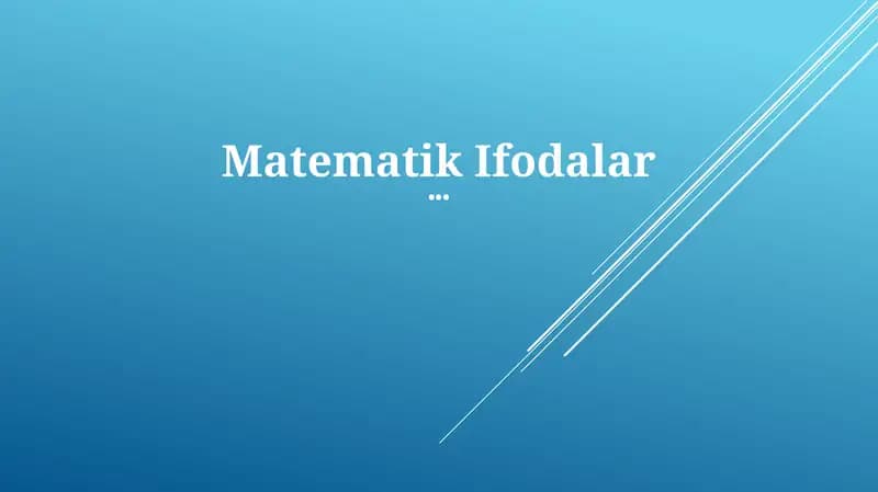 Math Ifodas