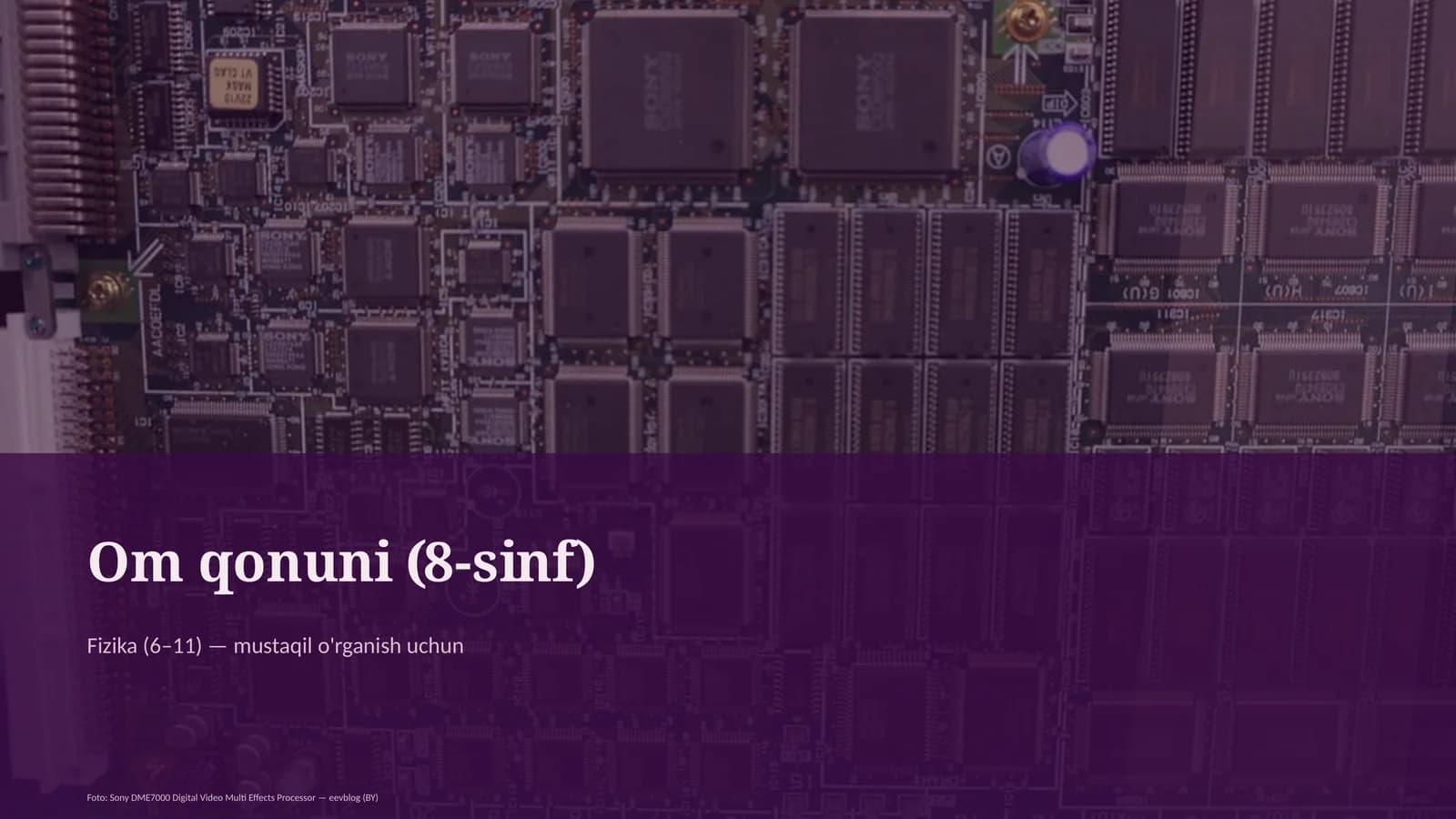 Om qonuni (8-sinf)