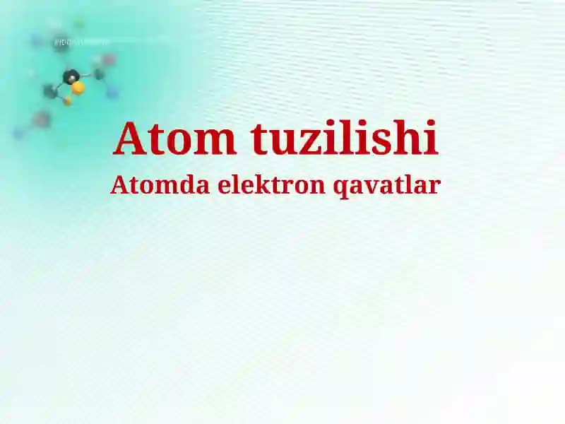 Atomtuzilishi