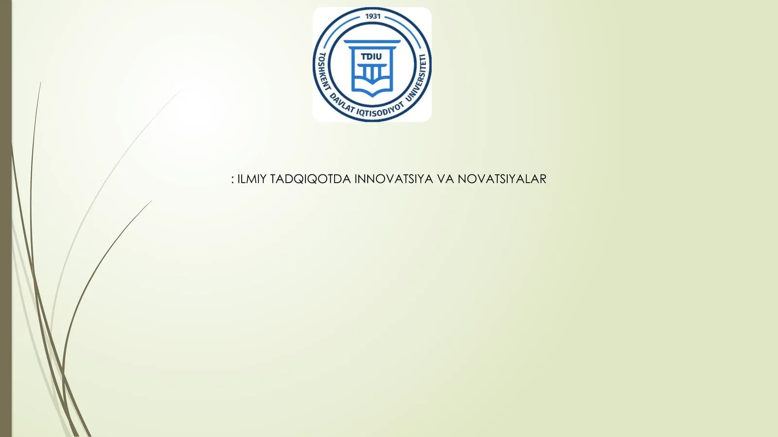 Innovatsiya Tushunchasi va Turi
