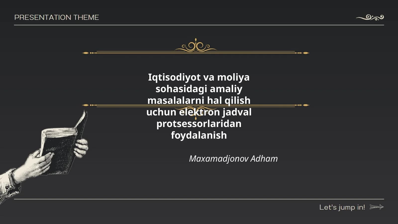 Elektron jadval protsessorlariga kirish va asosiy tushunchalar