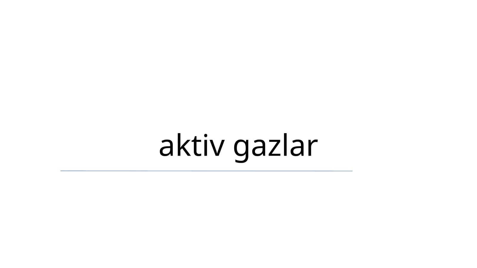 Aktiv gazlar