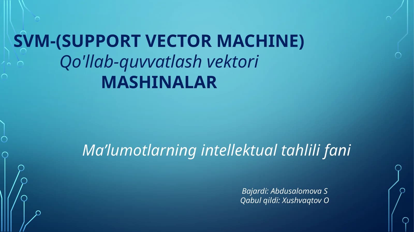 SVM-(support vector machine)