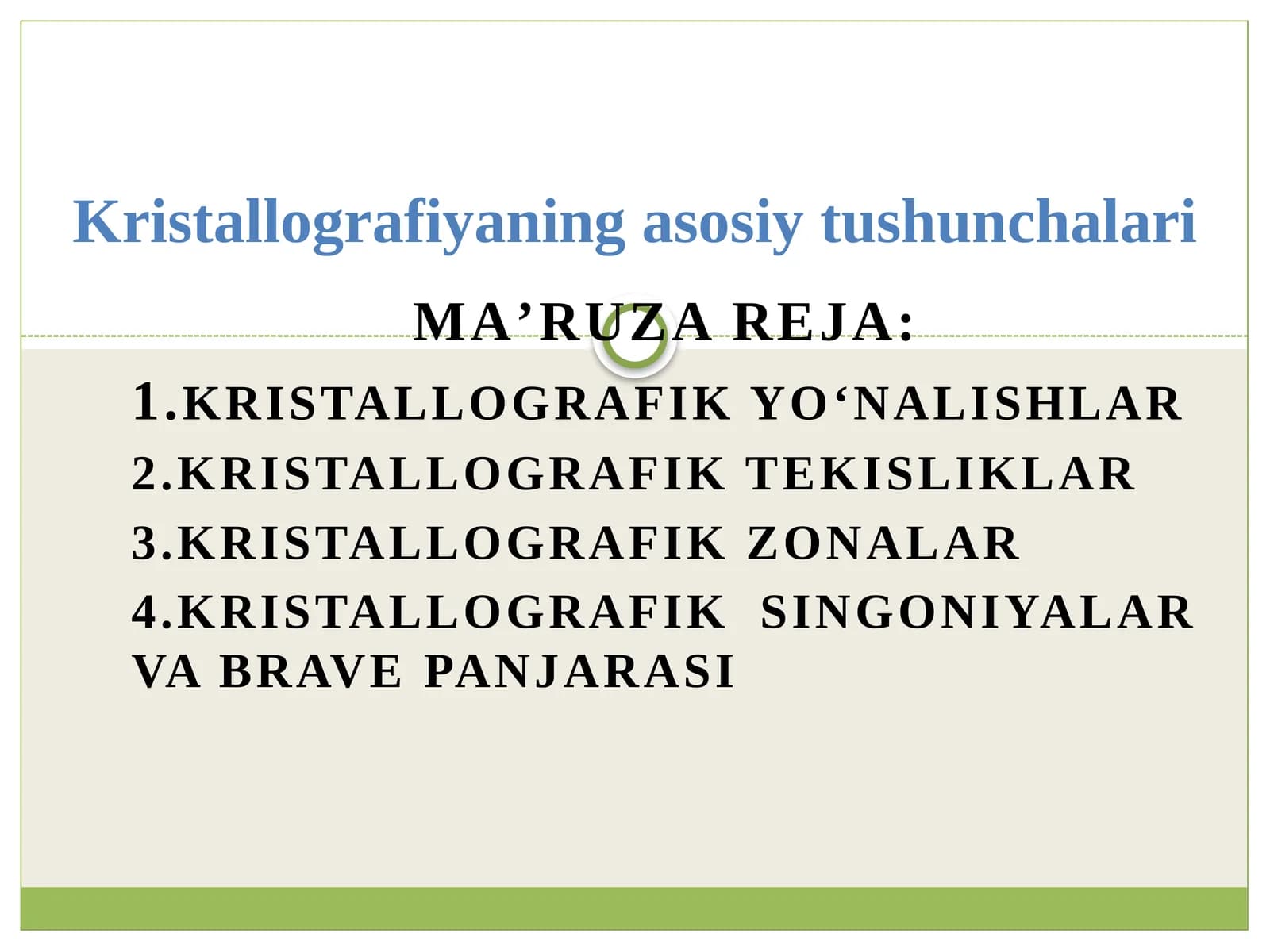Kristallografiya