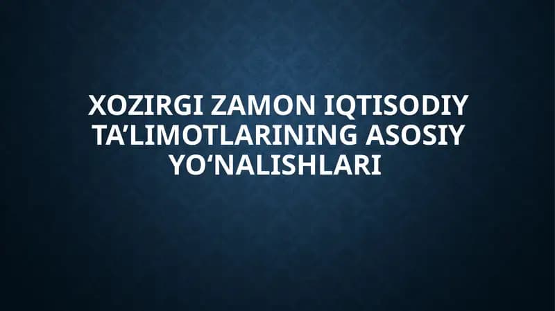 Xozirgizamon