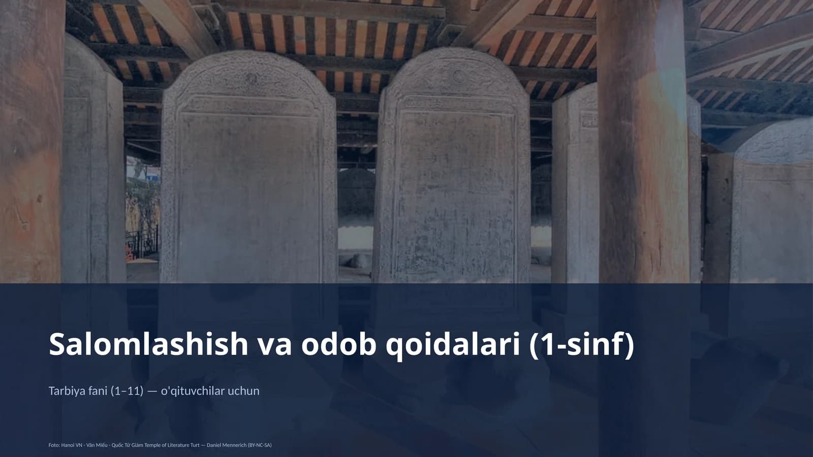 Salomlashish va odob qoidalari (1-sinf)