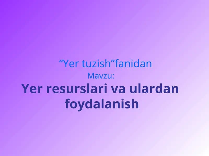 Yer tuzish