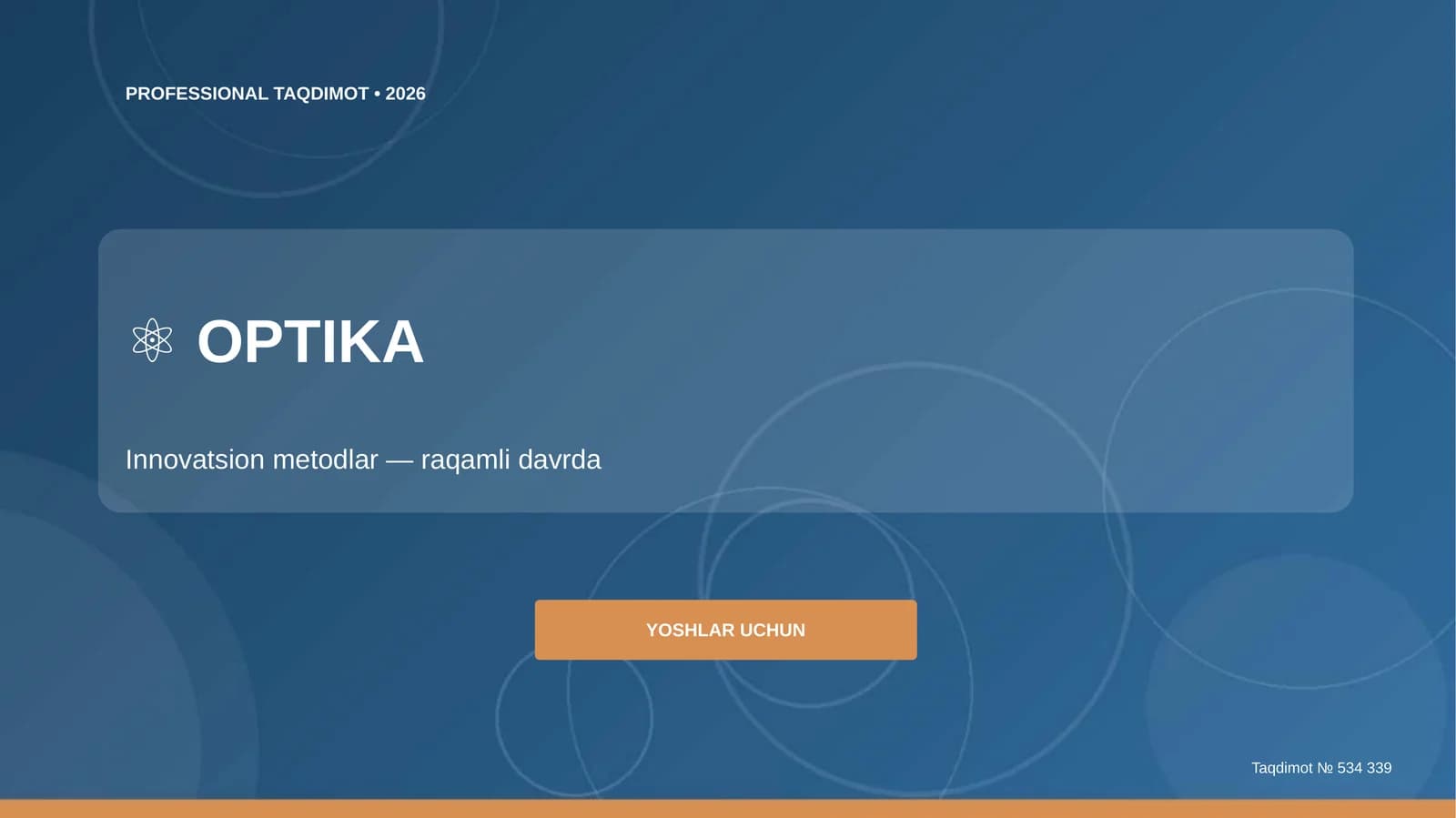 Optika: innovatsion metodlar (raqamli davrda) [yoshlar uchun]