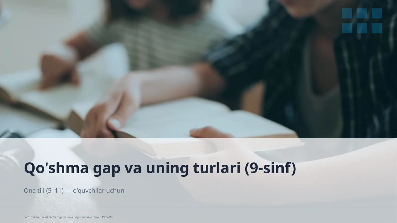 Qo'shma gap va uning turlari (9-sinf)