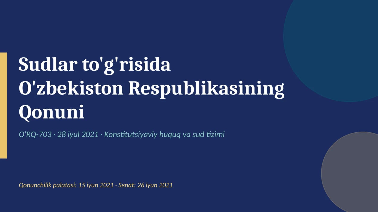 Sudlar to'g'risida