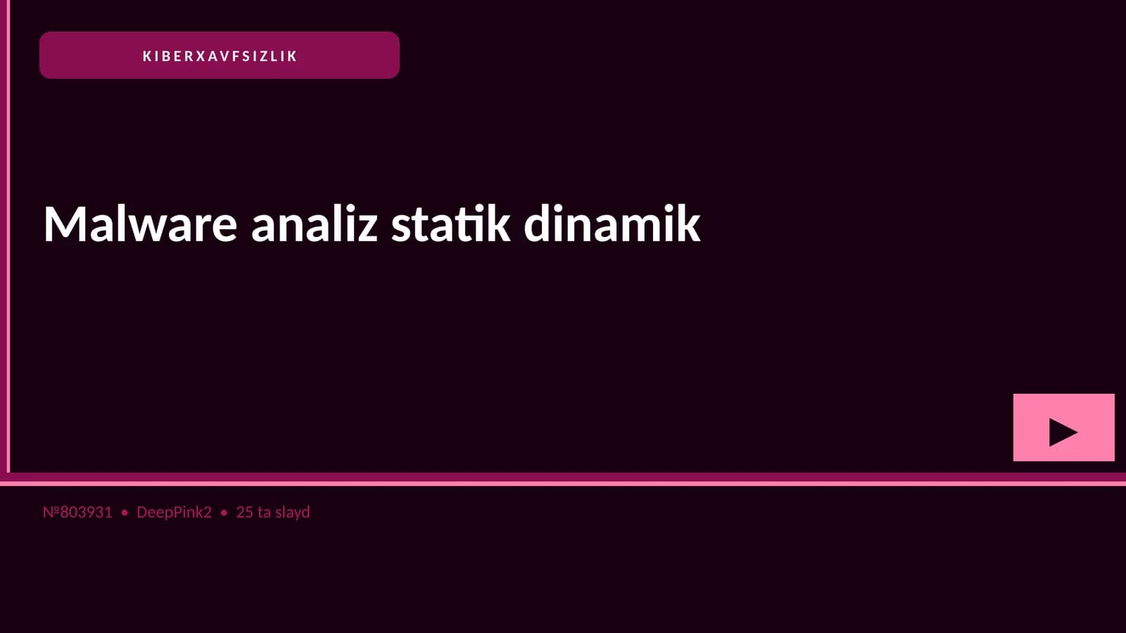 KIBERXAVFSIZLIK