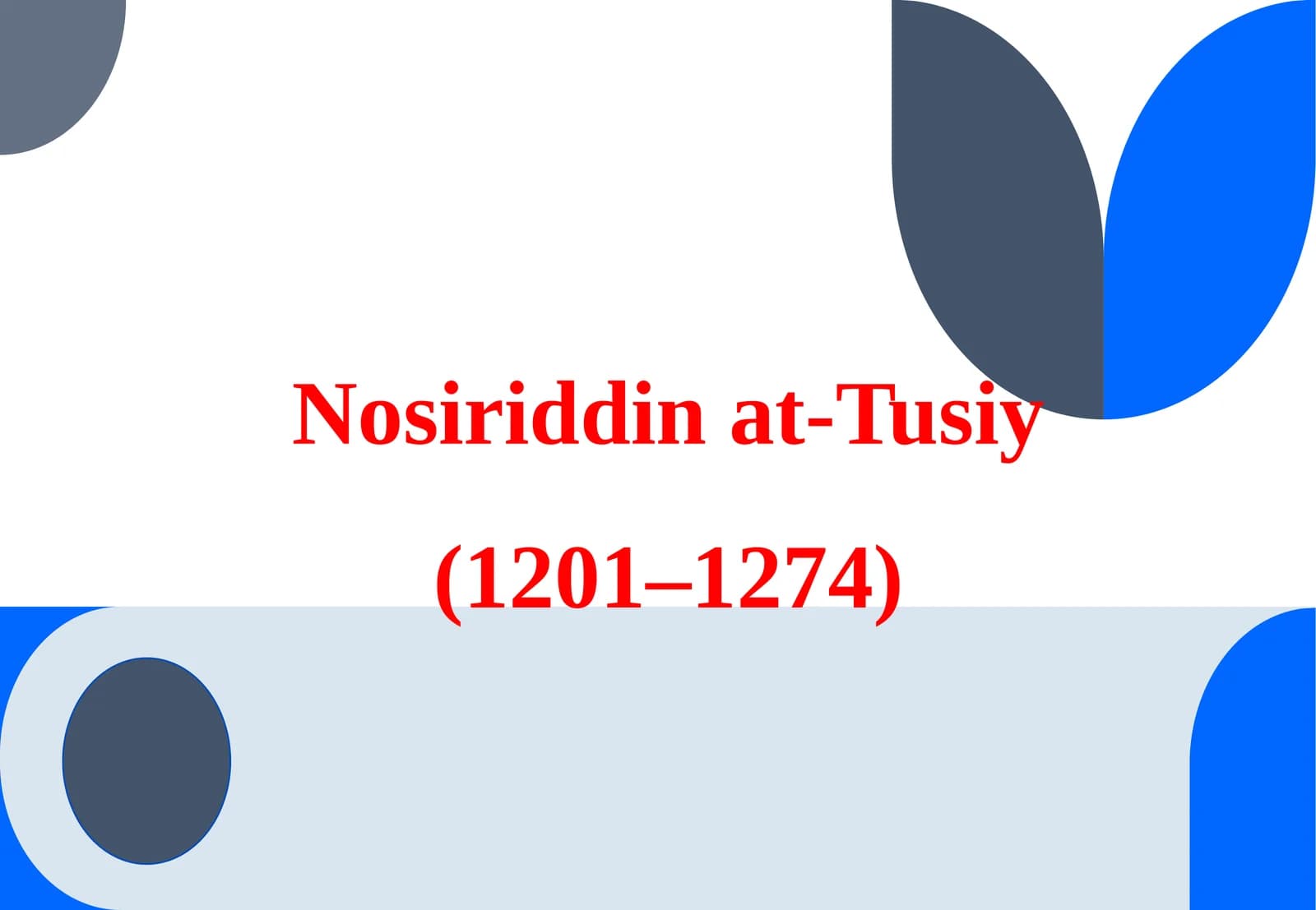 Nosiriddin at-Tusi