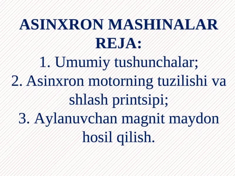 Asinxron mashinalar