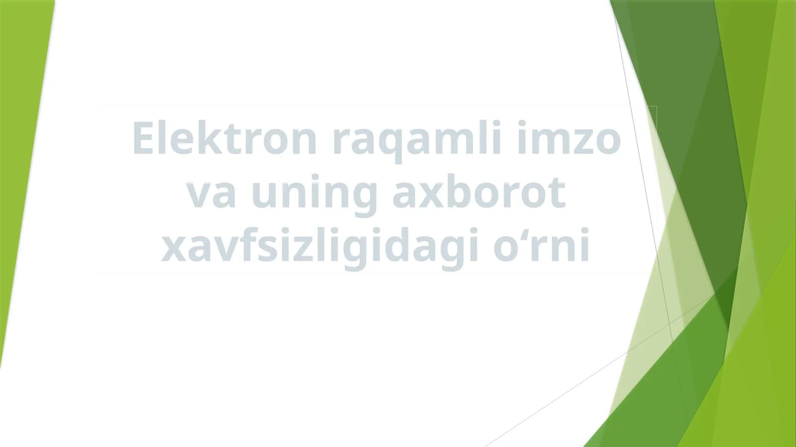 Elektron raqamli imzo (ERI) tushunchasi