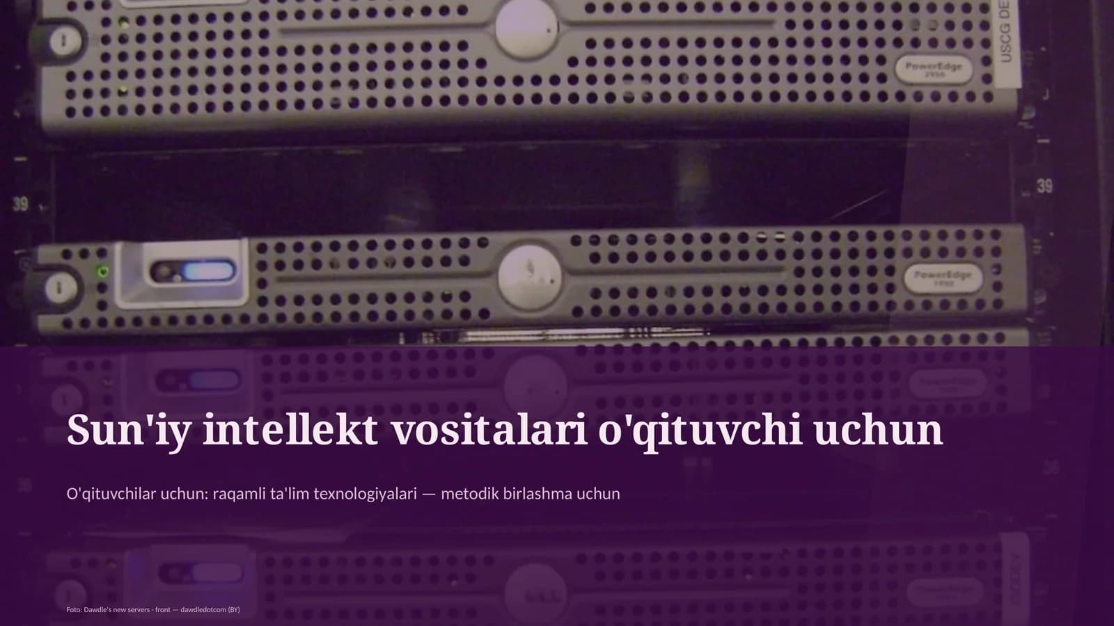 Sun'iy intellekt vositalari o'qituvchi uchun