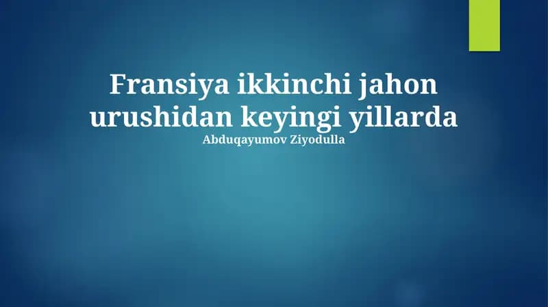 Fransiyaning global roli