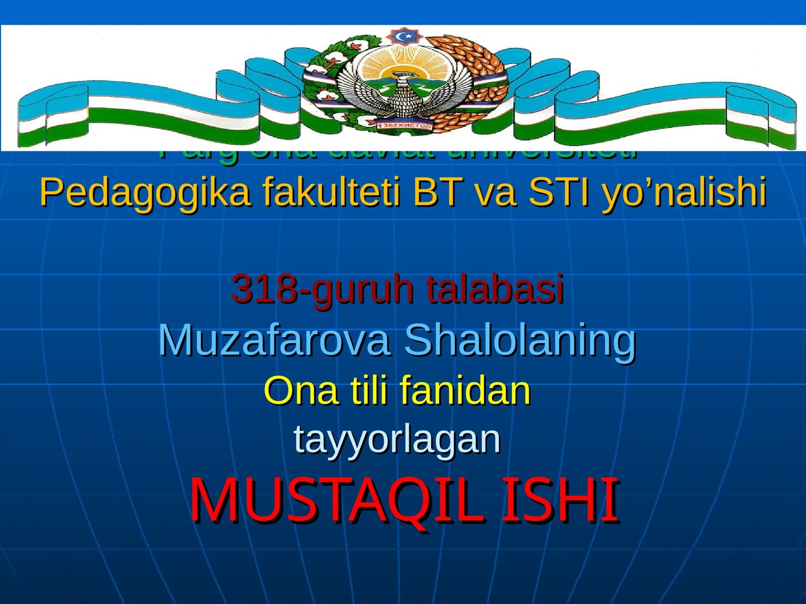 To'ldiruvchi haqida umumiy ma’lumot